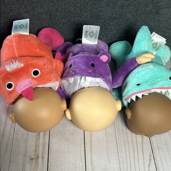 Cabbage Patch Kids 9" Cuties Exotic Friends - Shark Hippo Flamingo Baby Doll - Picture 11 of 11